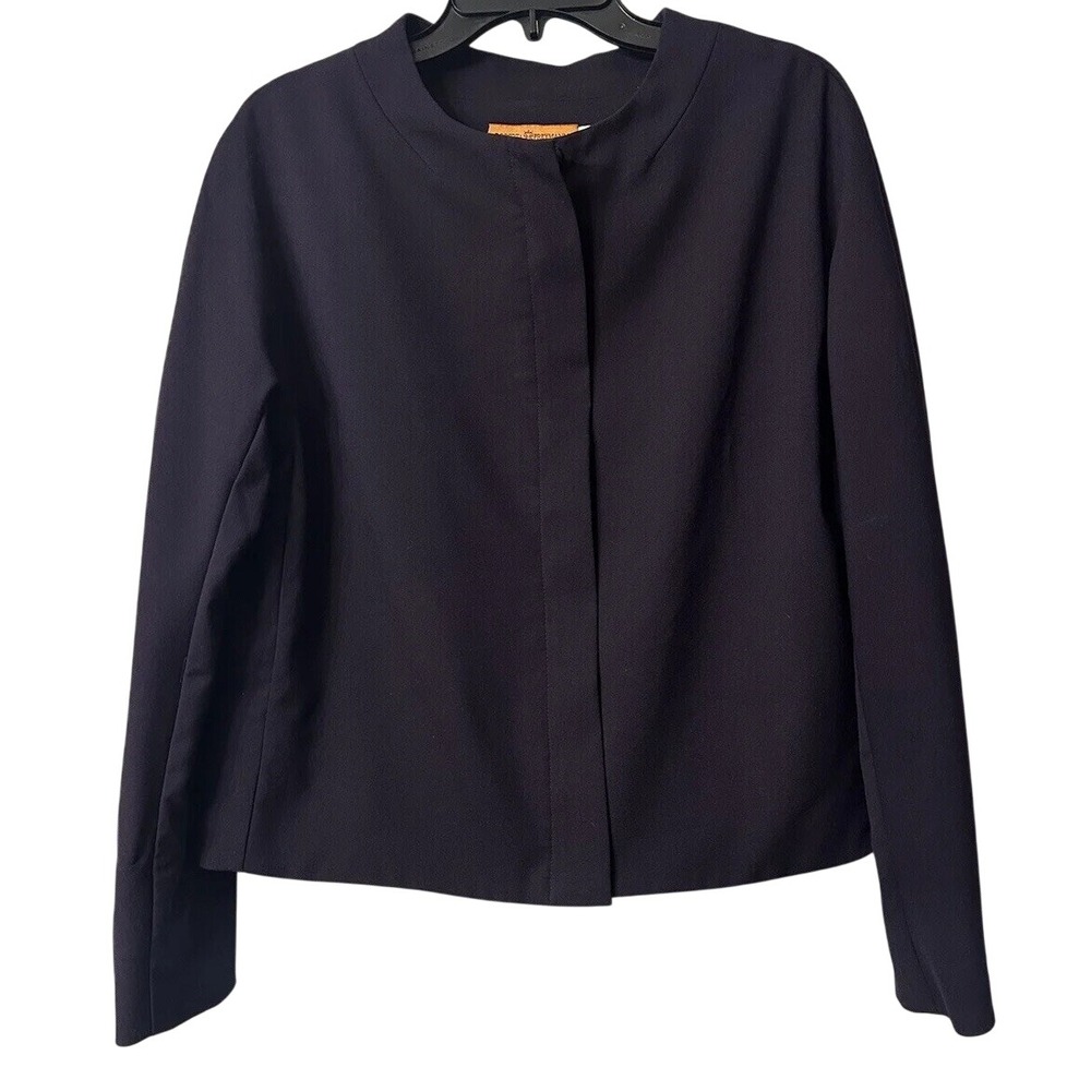 Vintage Roberta Freymann Womens Long Sleeve Zip Front Jacket Coat Top Size Small